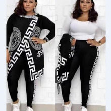 Load image into Gallery viewer, 2 Two Piece Set Women track suit tops and pants hooded suit fashion plaid jogging femme sets two piece outfits sweat suits