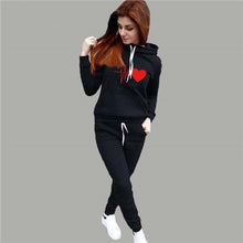 Load image into Gallery viewer, 2019 Autumn Winter 2 Piece Set Women Hoodie Pants Printed Tracksuit Pullover Sweatshirt Trousers With Pockets Tracksuit Suits
