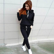 Load image into Gallery viewer, 2019 Autumn Winter 2 Piece Set Women Hoodie Pants Printed Tracksuit Pullover Sweatshirt Trousers With Pockets Tracksuit Suits