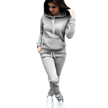 Load image into Gallery viewer, 2019 Autumn Winter 2 Piece Set Women Hoodie Pants Printed Tracksuit Pullover Sweatshirt Trousers With Pockets Tracksuit Suits